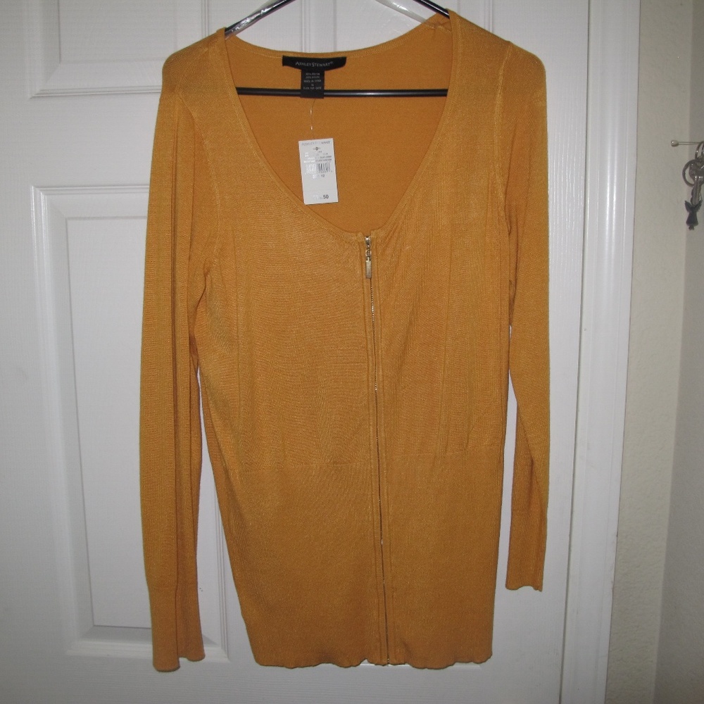 Ashley Stewart Sunflower colored Cardigan